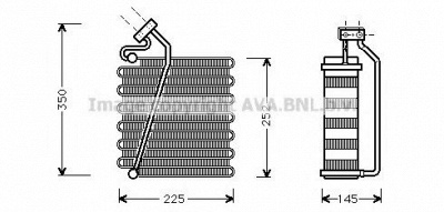 AVA QUALITY COOLING crv043 -  Испаритель, кондиционер